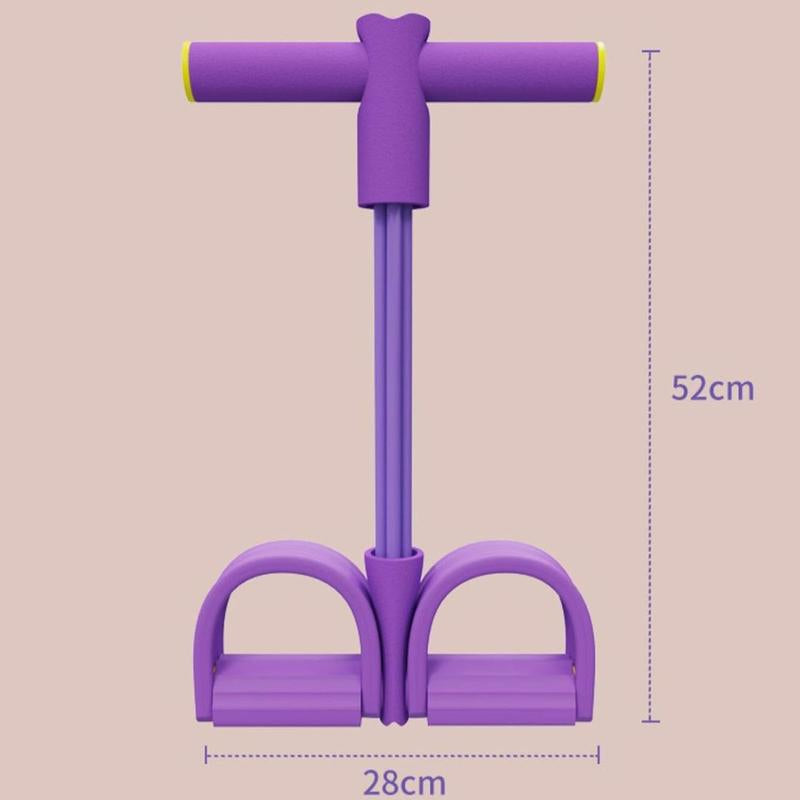 21 Fitness Resistance Bands-6 Tube Pedal Ankle Puller, Pedal Ankle Puller Resistance Bands, Pedal Resistance Band with Handle, Suitable for Men and Women Fitness Training Aid