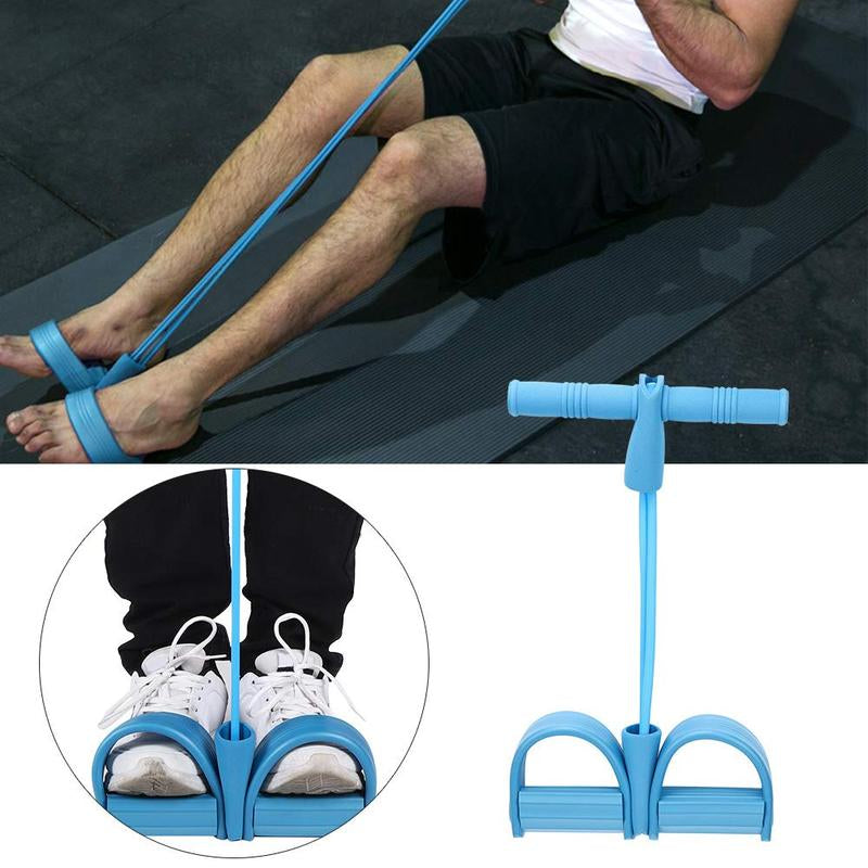 Upgraded Pedal Resistance Band - Fitness Ankle Puller Stretching Band, Multi-Functional Tension Rope for Men & Women(Only Resistance Band, No Yoga Mat)