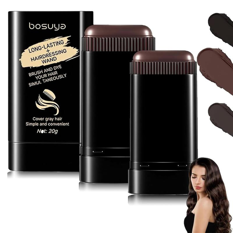 【Newyearpicks】Safe and Convenient Comb Hair Dye Stick, White Hair Cover Stick, 2-In-1 Convenient Instant Dyeing, Waterproof and Sweat Proof, Quick Root Dressing