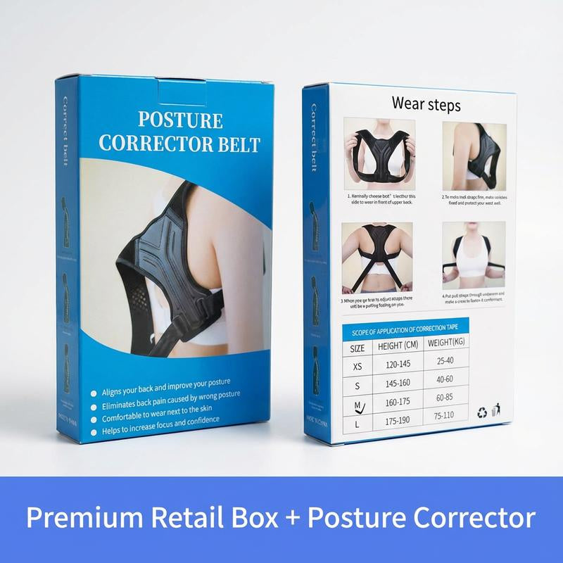 Adjustable Back Shoulder Posture Corrector Belt Clavicle Spinal Support Home Office Sport Upper Back Neck Brace