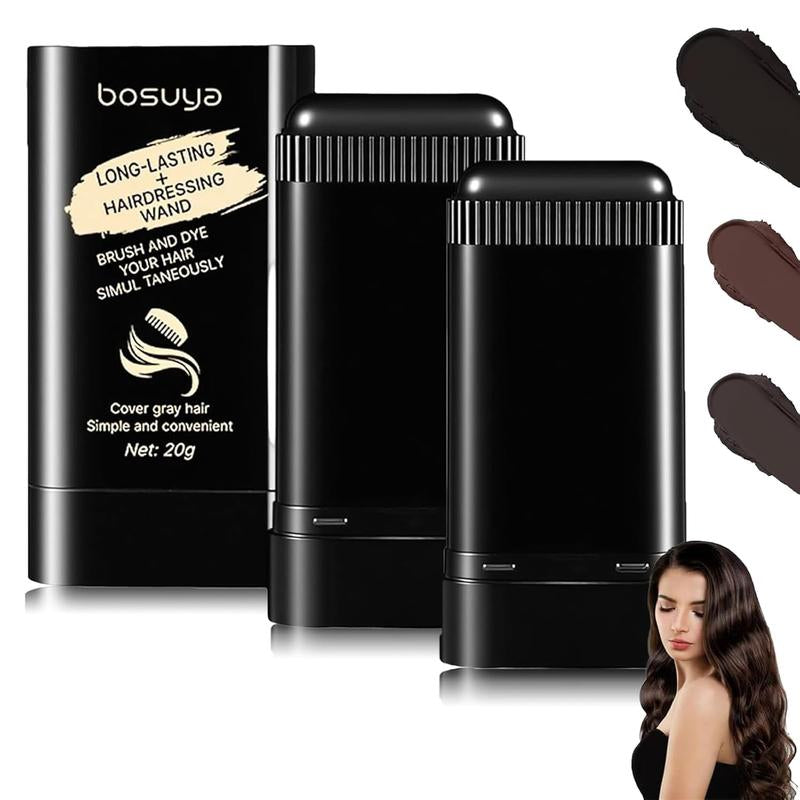 【Newyearpicks】Safe and Convenient Comb Hair Dye Stick, White Hair Cover Stick, 2-In-1 Convenient Instant Dyeing, Waterproof and Sweat Proof, Quick Root Dressing