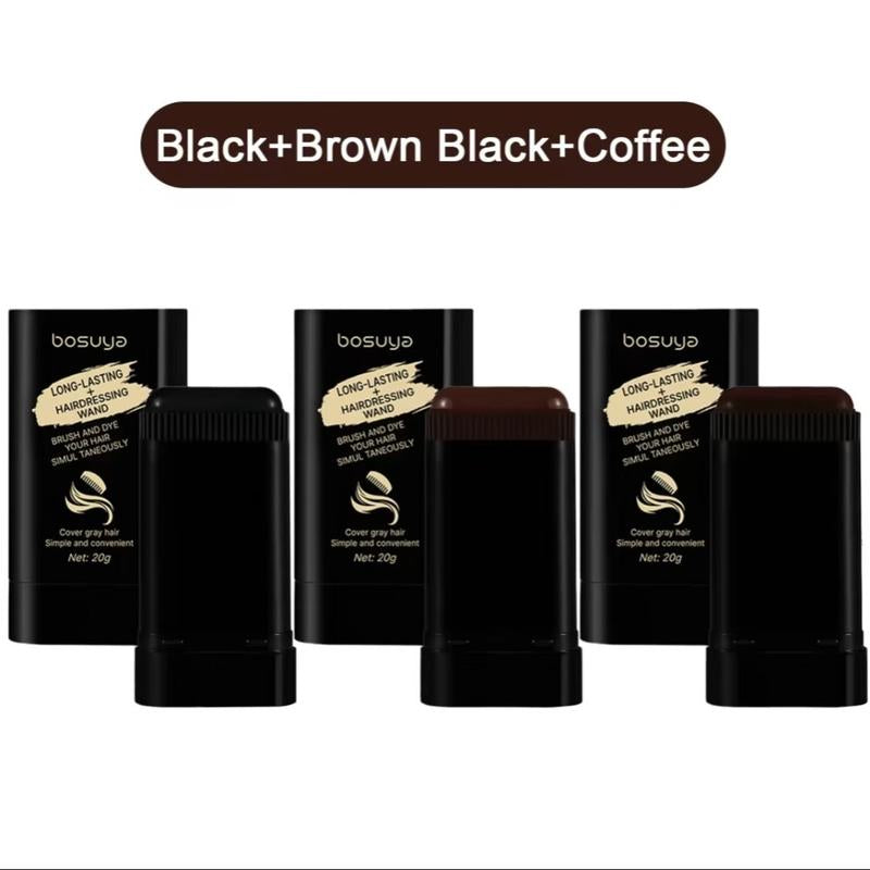 【Newyearpicks】Safe and Convenient Comb Hair Dye Stick, White Hair Cover Stick, 2-In-1 Convenient Instant Dyeing, Waterproof and Sweat Proof, Quick Root Dressing